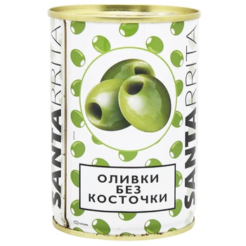 Оливки Santarrita без кісточки 280мл - купити, ціни на Чудо Маркет - фото 1