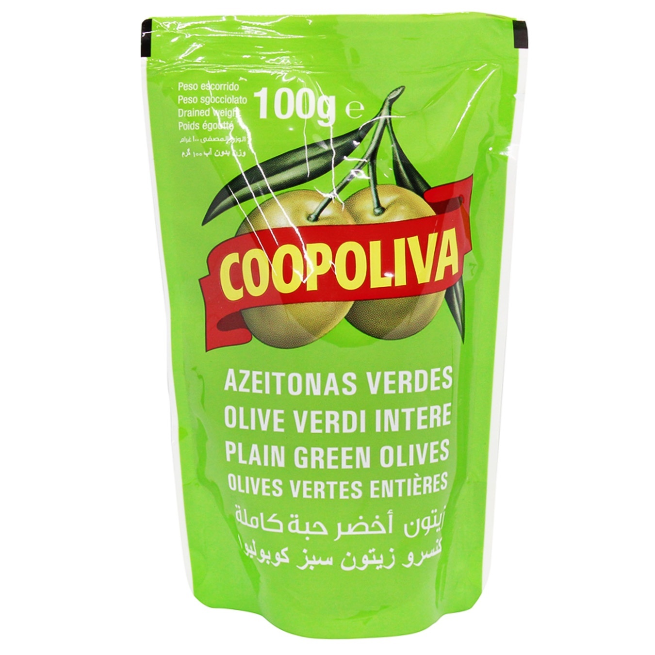 

Оливки Coopoliva зеленые с косточкой 200мл