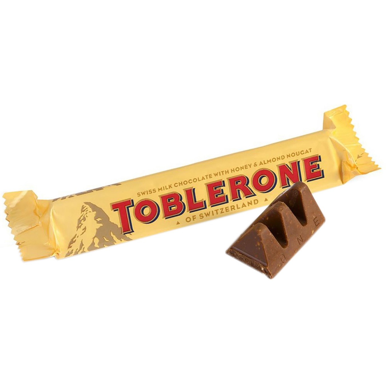 

Шоколад Toblerone молочный с нугой из меда и миндаля 50г