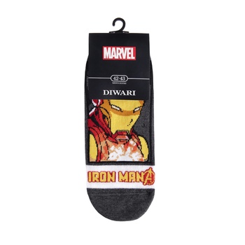 Носки мужские Diwari Marvel р.25 065 темно-серый 17С-141СПМ - купить, цены на МегаМаркет - фото 1