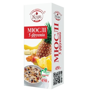 Мюслі Козуб 5 фруктів 450г