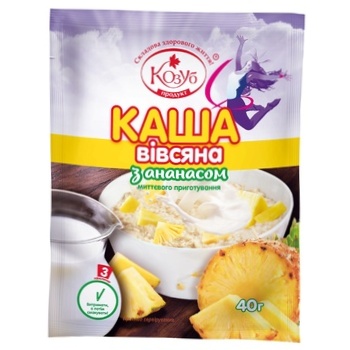 Каша вівсяна Козуб з ананасом 40г - купити, ціни на Auchan - фото 2