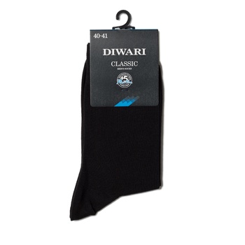 Diwari Classic Men's Socks s.25 000 black 5C-08SP - buy, prices for NOVUS - photo 1