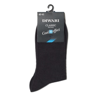 Diwari Classic Cool Effect Men's Socks s.27 000 graphite 7C-23SP - buy, prices for MegaMarket - photo 1