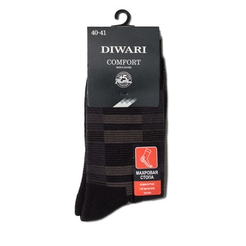 Conte Comfort Men's Socks s.25 013 black 6C-18SP - buy, prices for - photo 1