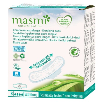 Masmi Extralong Ultrathin With Wings Sanitary Pads 8pcs - buy, prices for Vostorg - photo 1