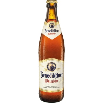 Пиво Benediktiner Weissbier светлое пшеничное 5,4% 0,5л - купить, цены на ULTRAMARKET - фото 1