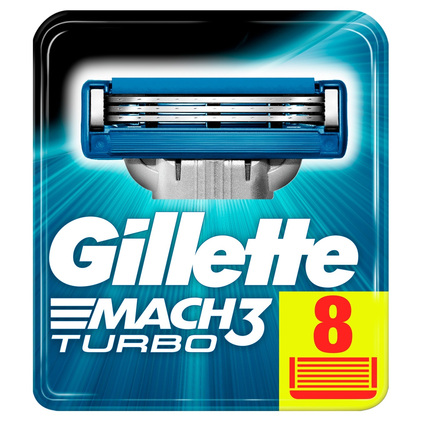 

Картриджи для бритья Gillette Mach 3 Turbo сменные 8шт