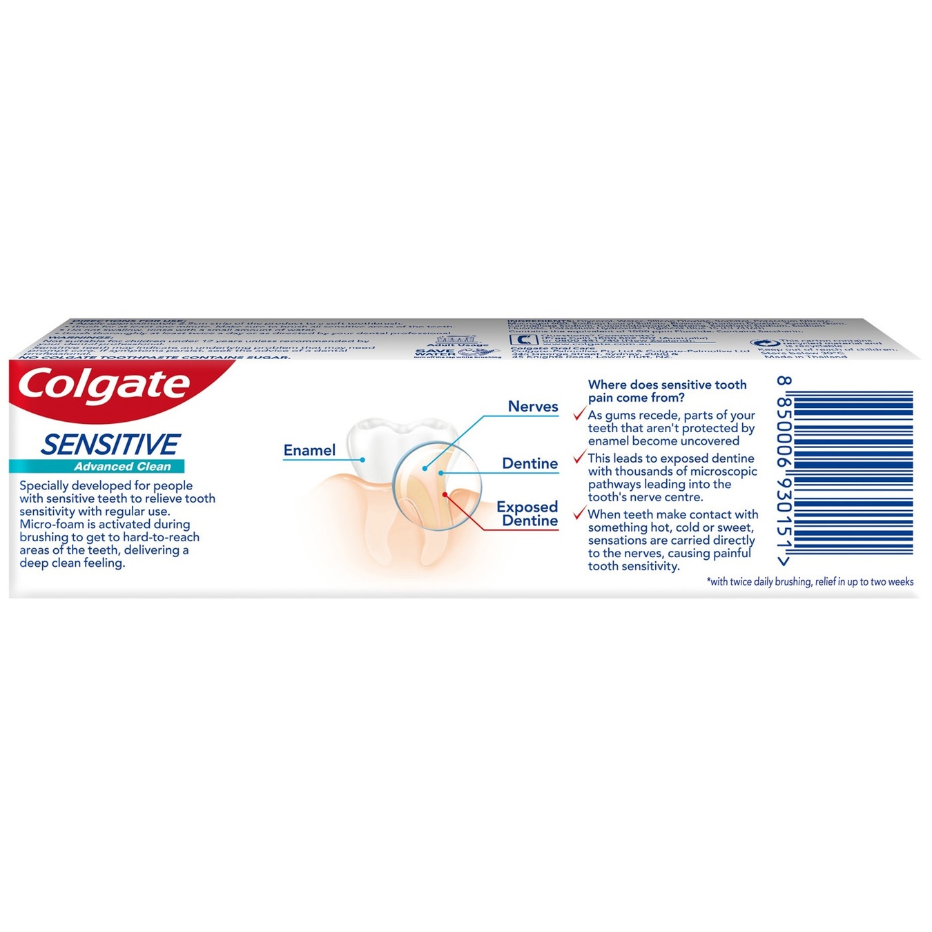 colgate sensitive advanced clean