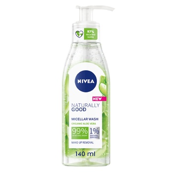 Міцелярний гель для вмивання Naturally Good Nivea 140мл - купити, ціни на NOVUS - фото 1