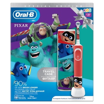 Зубна щітка Oral-B Pixar електрична для дітей з 3 років + футляр - купити, ціни на METRO - фото 2