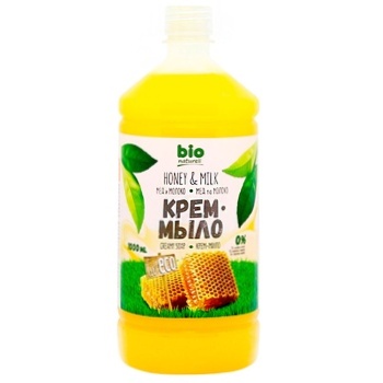 Крем-мыло Bio Naturell Мед с молоком 1л - купить, цены на ULTRAMARKET - фото 1