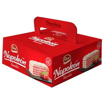 BKK Cherry Napoleon Cake 700g - buy, prices for NOVUS - photo 1