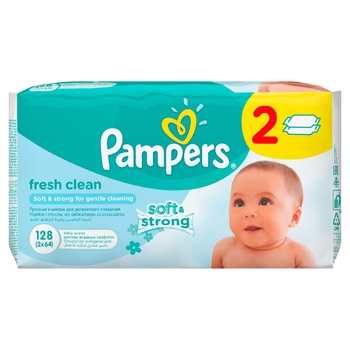 Pampers Fresh Clean Wipes 128pcs - buy, prices for - photo 1