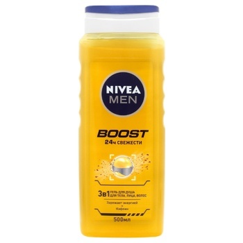 Гель Nivea Boost 3в1 для душа 500мл