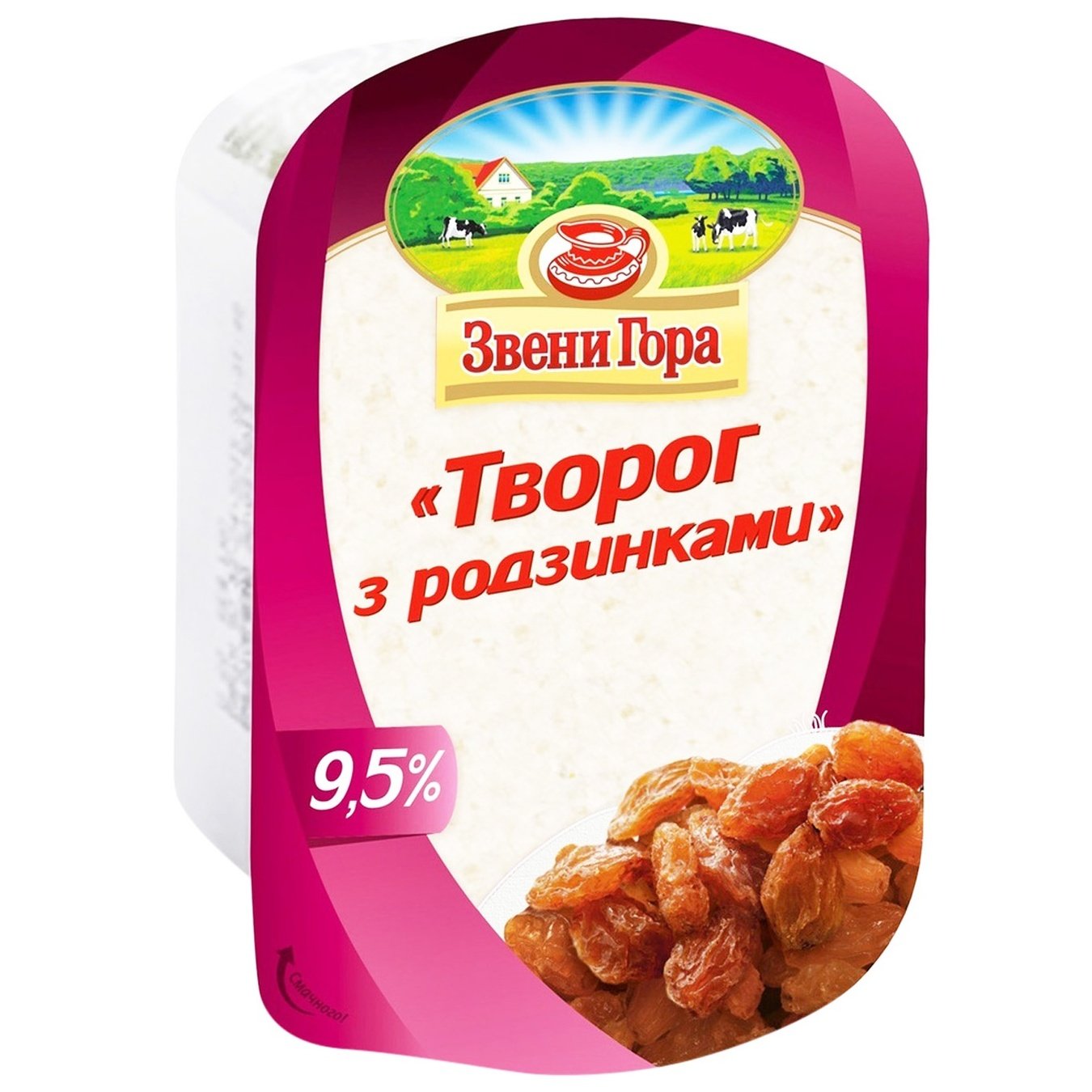 

Творог Звени Гора с изюмом 9.5% 200г