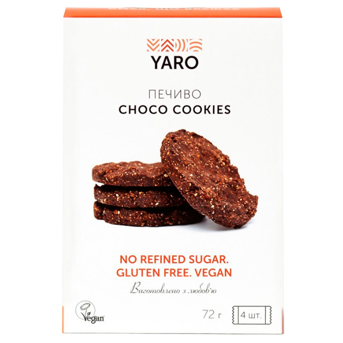 

Печенье Yaro Vegan шоколадное 72г