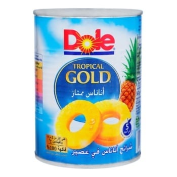 Dole Slices In Juice Pineapple 576g - buy, prices for ULTRAMARKET - photo 1