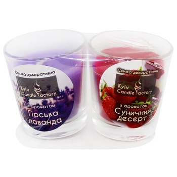 Kyiv Candle Factory Lux Candle 2pcs in assortment - buy, prices for MegaMarket - photo 6