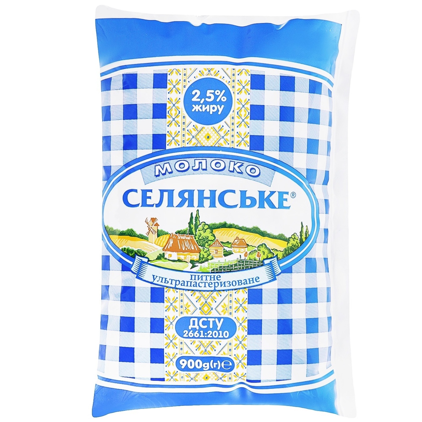 

Молоко Селянское ультрапастеризованное 2,5% 900г