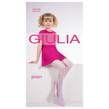 Колготи Giulia Jenny 20Den дитячі р.116-122 білі - купити, ціни на ЕКО Маркет - фото 1