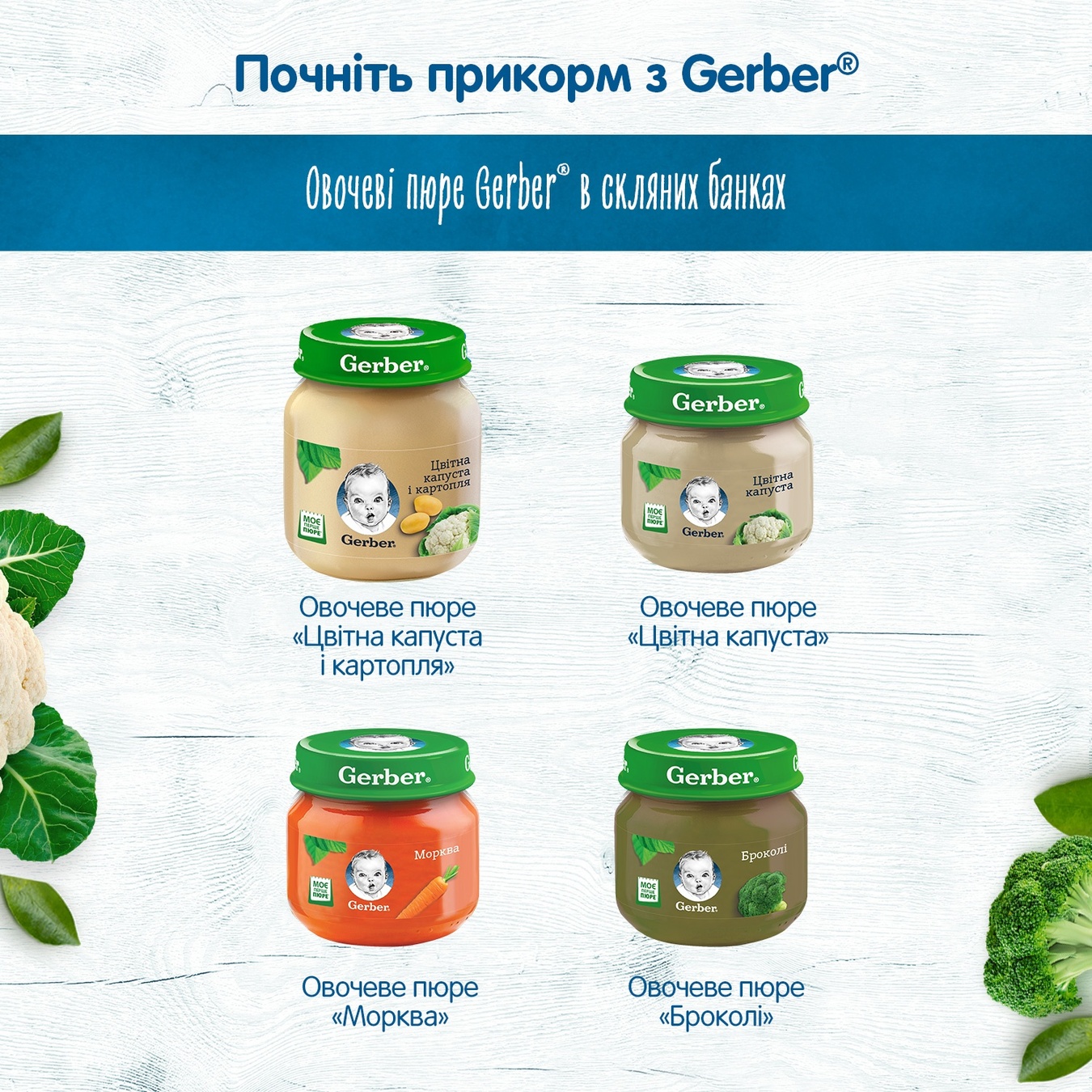 

Пюре Gerber Кабачок 80г