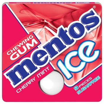 Жевательная резинка Mentos Ice Вишня ментол 12,9г - купить, цены на КОСМОС - фото 1