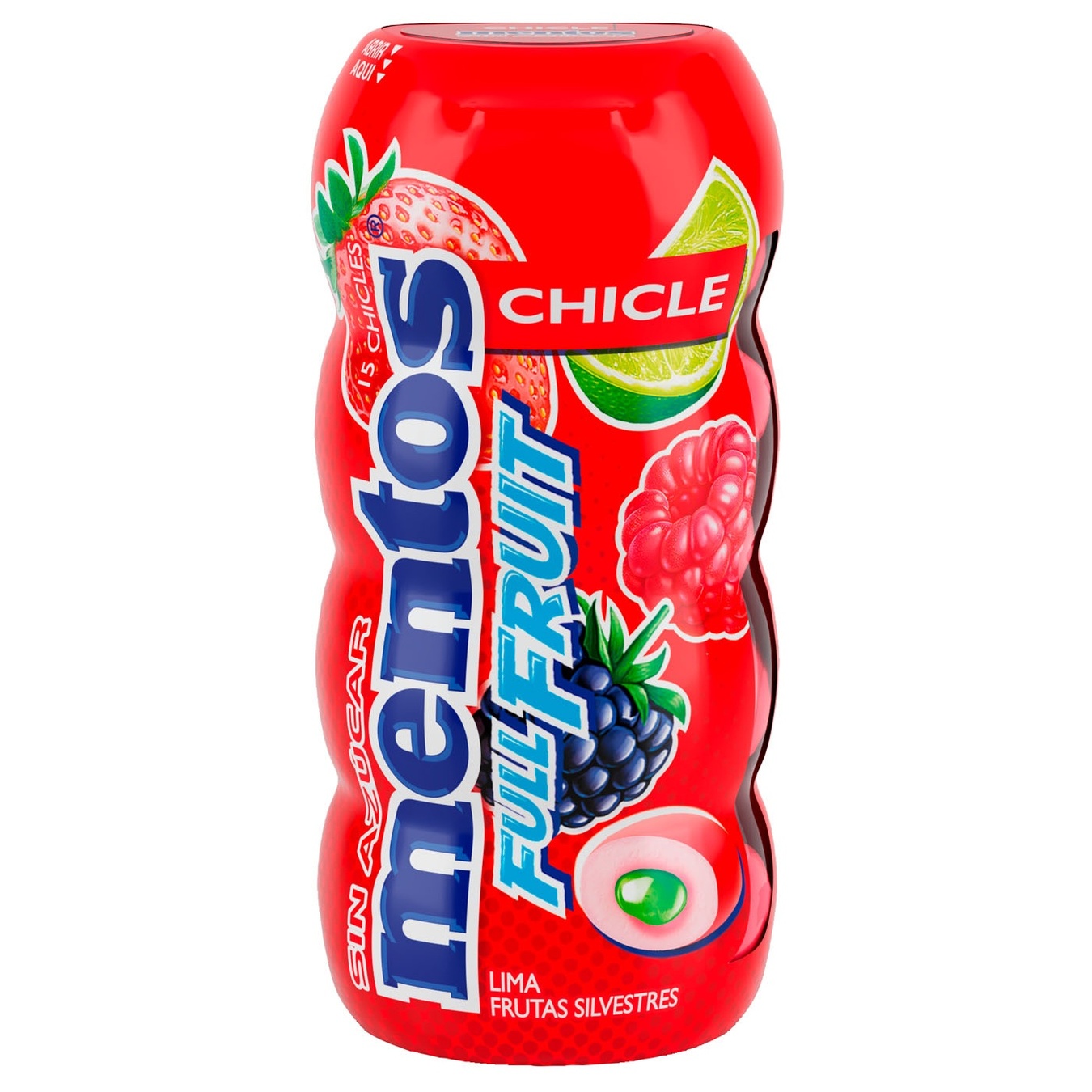 

Драже жевательное Mentos Full Fruit со вкусом ягод и лайма 30г