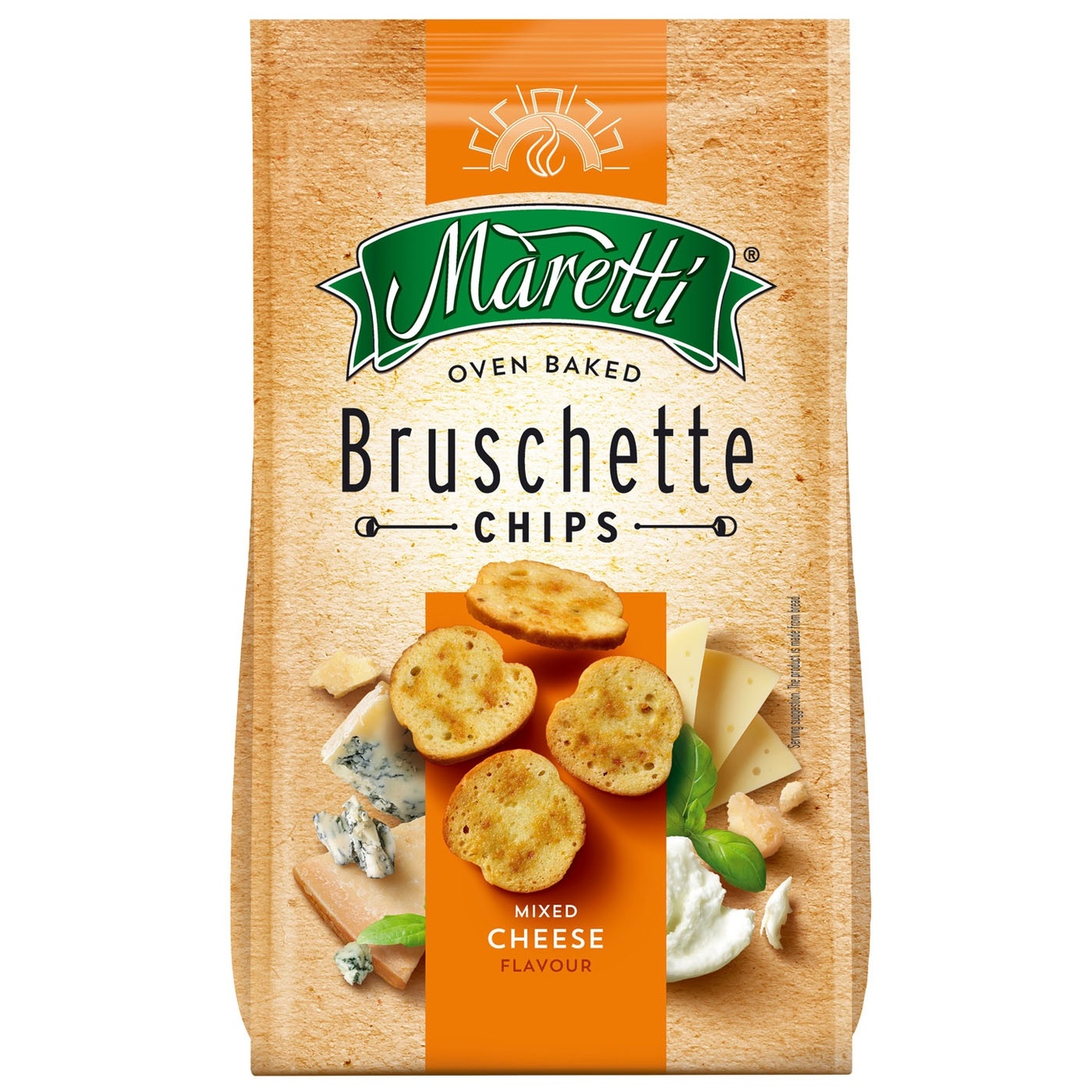

Хлебные брускеты Maretti запеченные со вкусом смесь сыров 70г