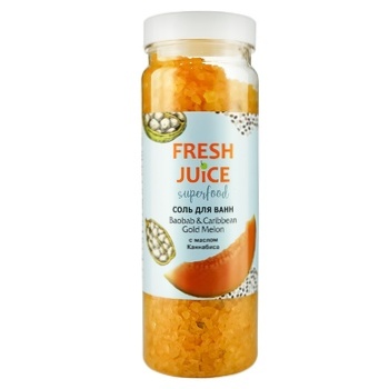 Соль для ванн Fresh Juice Superfood Baobab and Caribbean Gold Melon 700г - купить, цены на Auchan - фото 2