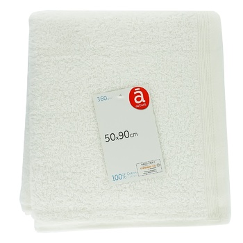 Actuel White Cotton Towel 360GSM 50*90cm