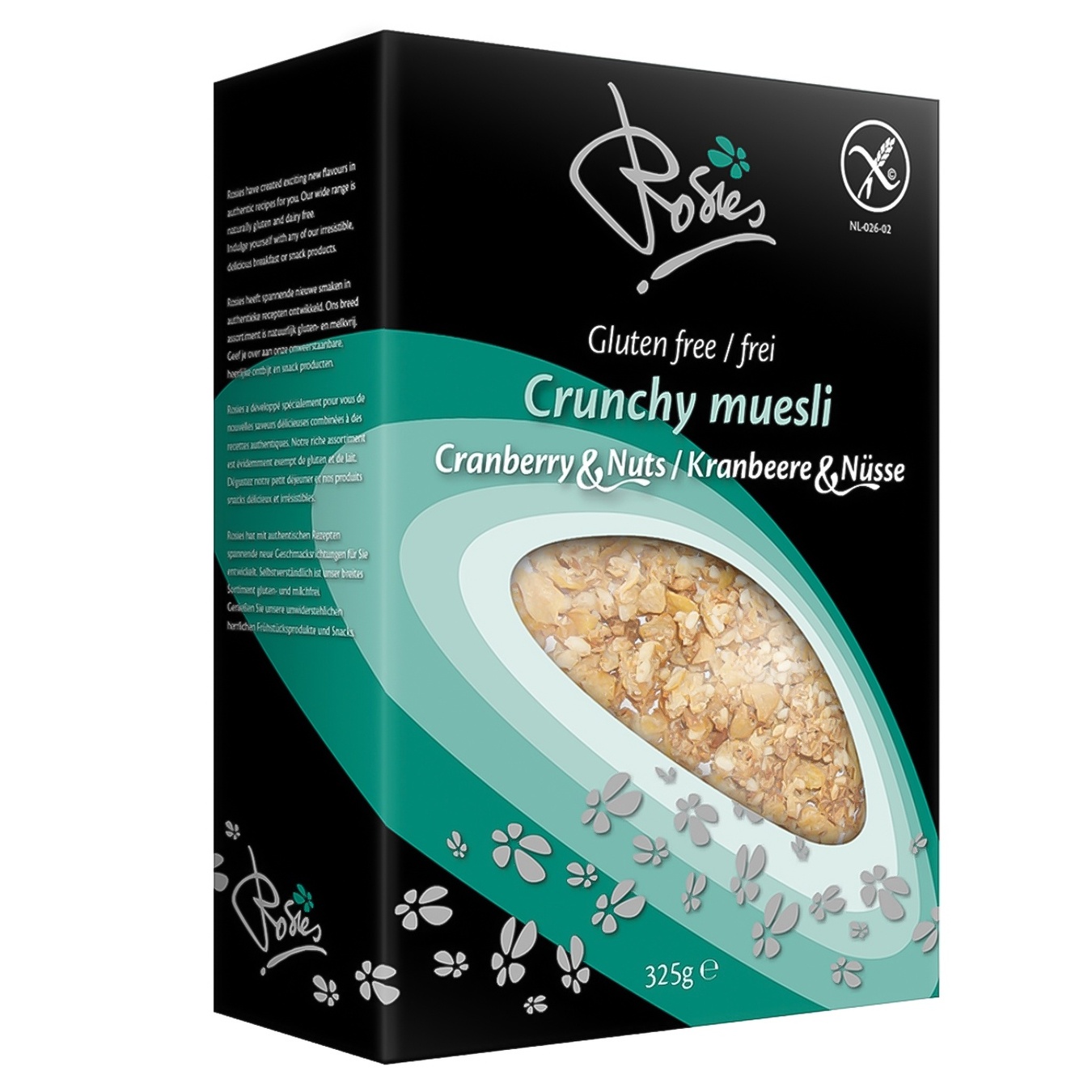 

Хлопья Rosies клюква и орехи 250г
