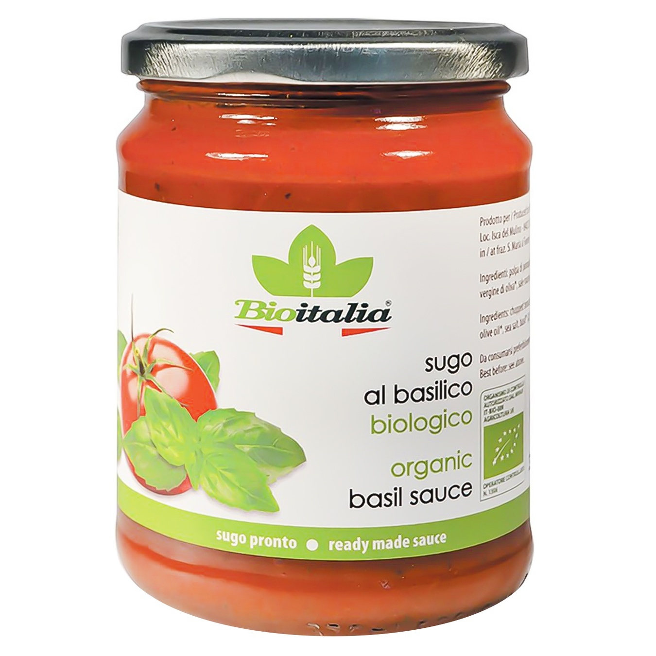

Соус Bioitalia томатный с базиликом 350г