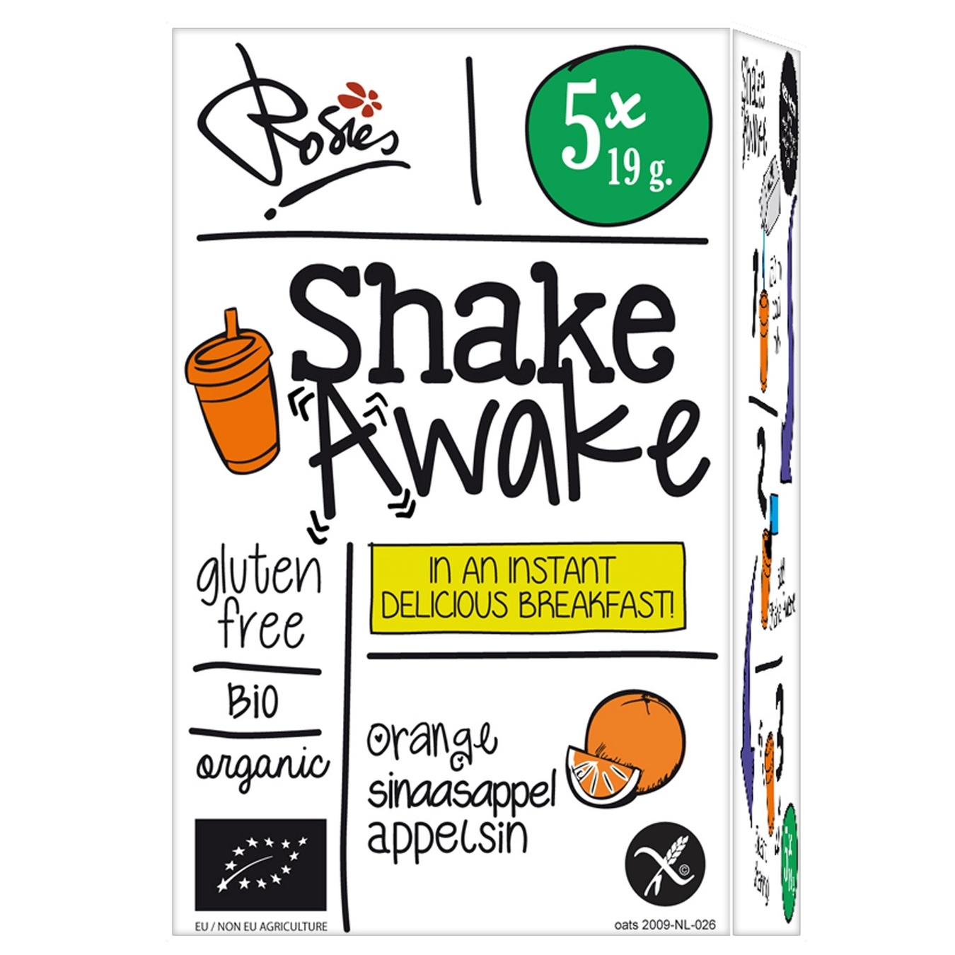 

Напиток овсяный Shake Awake апельсин 5шт*19г