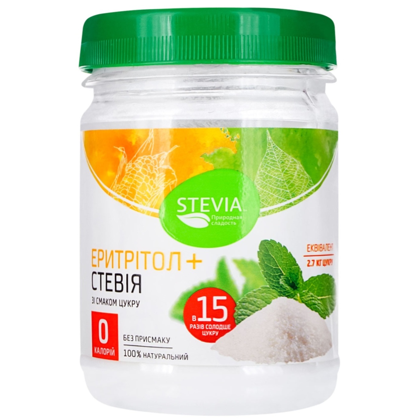 

Экстракт Stevia из листьев стевии с эритролом 180г