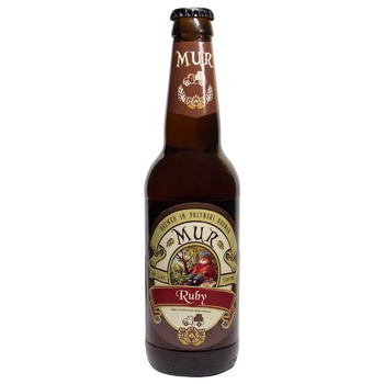 Mur Ruby Semi-dark Unfiltred Beer 5.4% 0.35l - buy, prices for Auchan - photo 1