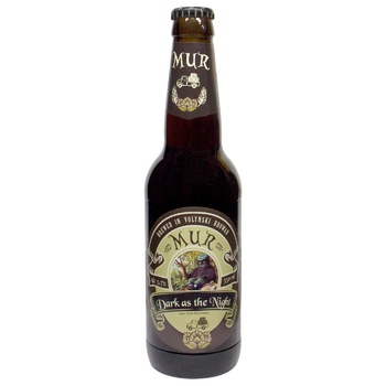 Mur Dark as the Night dark unfiltred beer 5.7% 0.35l - buy, prices for Auchan - photo 1