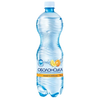 Obolonska Lemon and Orange Flavored Highly Carbonated Mineral Water 1l