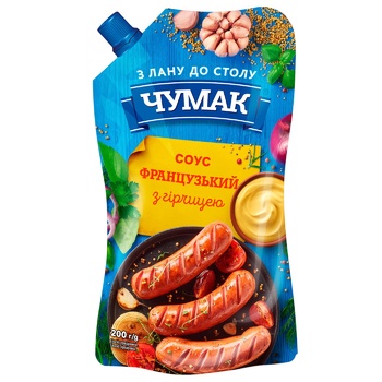 Соус Чумак Французский с горчицей 200г - купить, цены на Auchan - фото 1