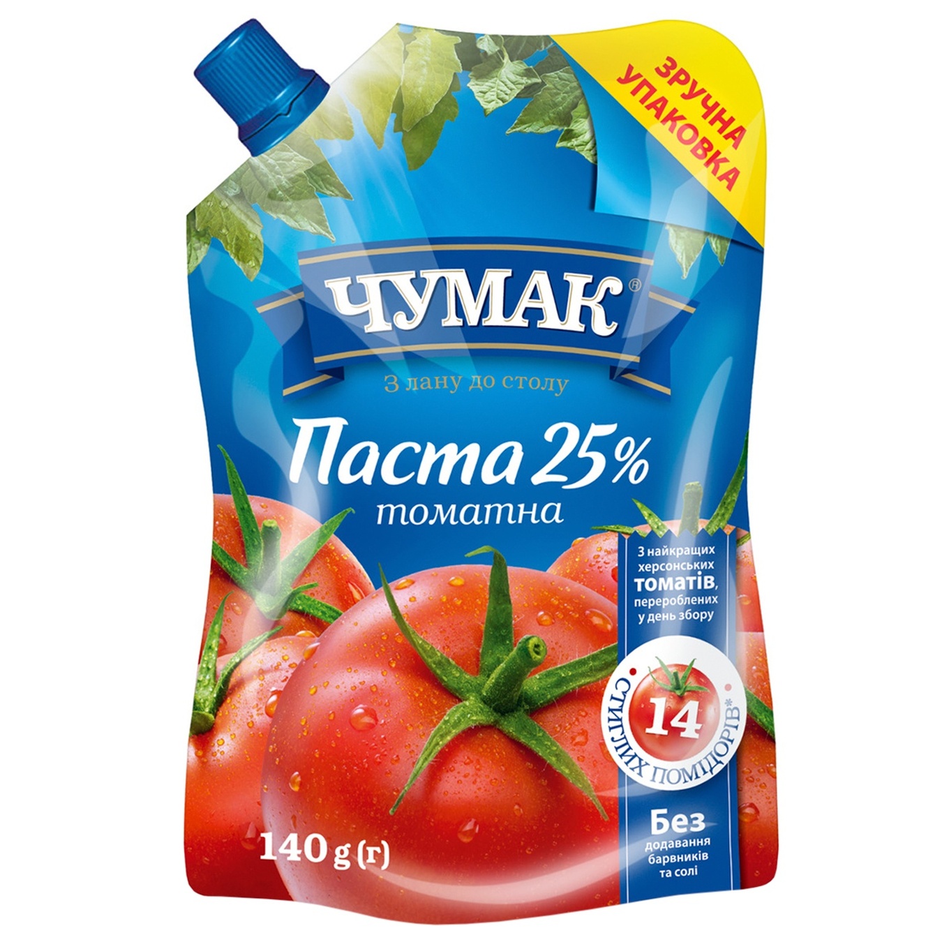 

Паста томатная Чумак 25% 140г