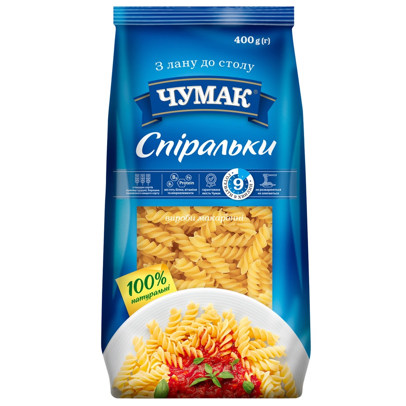 

Макароны Чумак Спиральки 400г