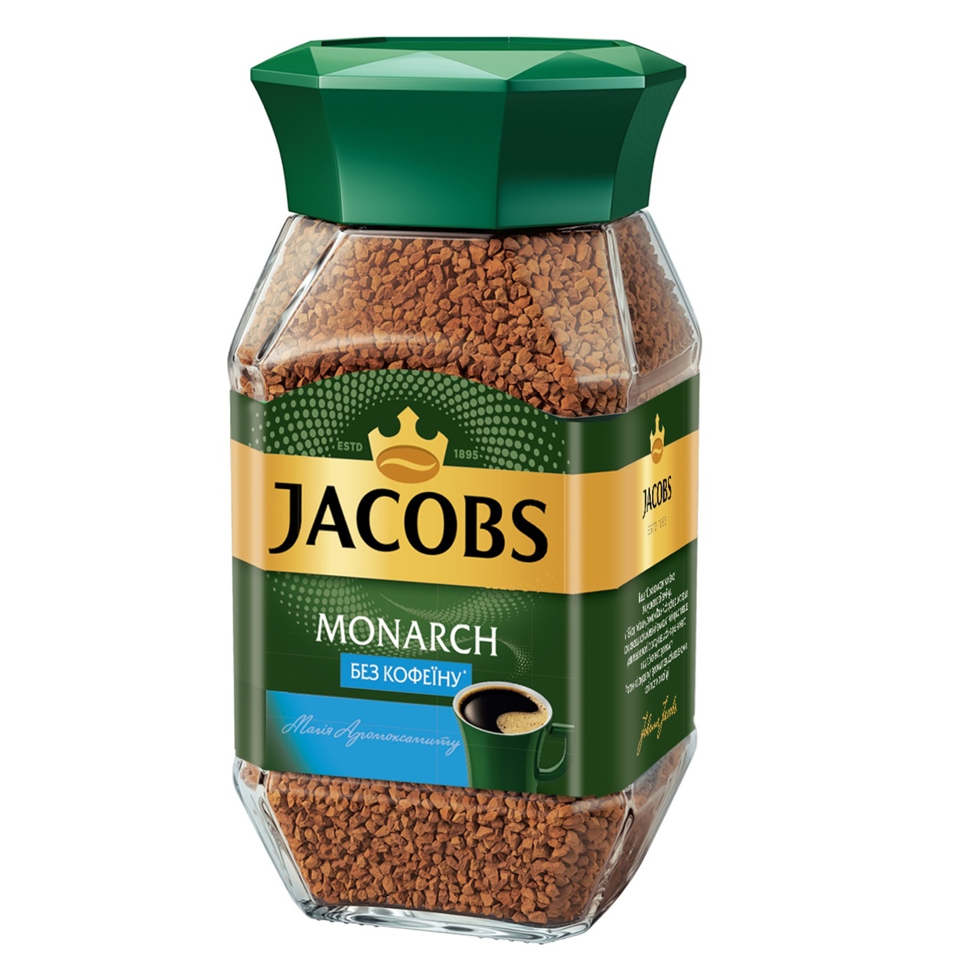 

Кофе Jacobs Monarch растворимый сублимированный без кофеина 95г