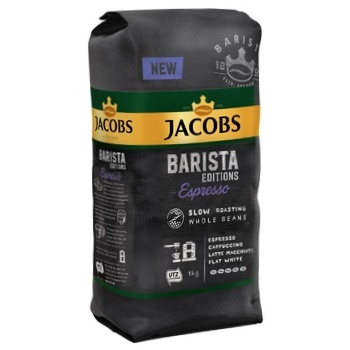 Кава Jacobs Barista Espresso натуральна смажена в зернах 1кг - купити, ціни на ULTRAMARKET - фото 1