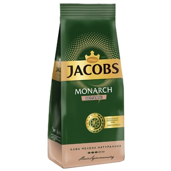 Кава Jacobs Monarch Delicate натуральна смажена мелена 450г - купити, ціни на Auchan - фото 1