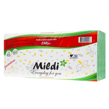 Полотенца бумажные Mildi Z-Z 23х25см 250шт - купить, цены на Auchan - фото 1