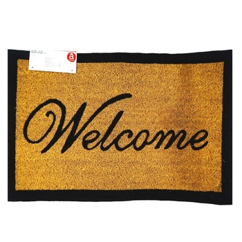 Коврик Actuel Welcome кокосовый коричневый 60*40см - купить, цены на Auchan - фото 1