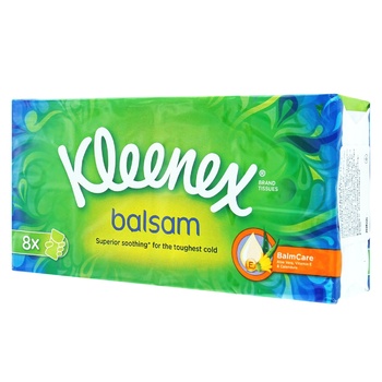 Kleenex Balsam Hypoallergenic Handkerchiefs 8x9pcs - buy, prices for Auchan - photo 3