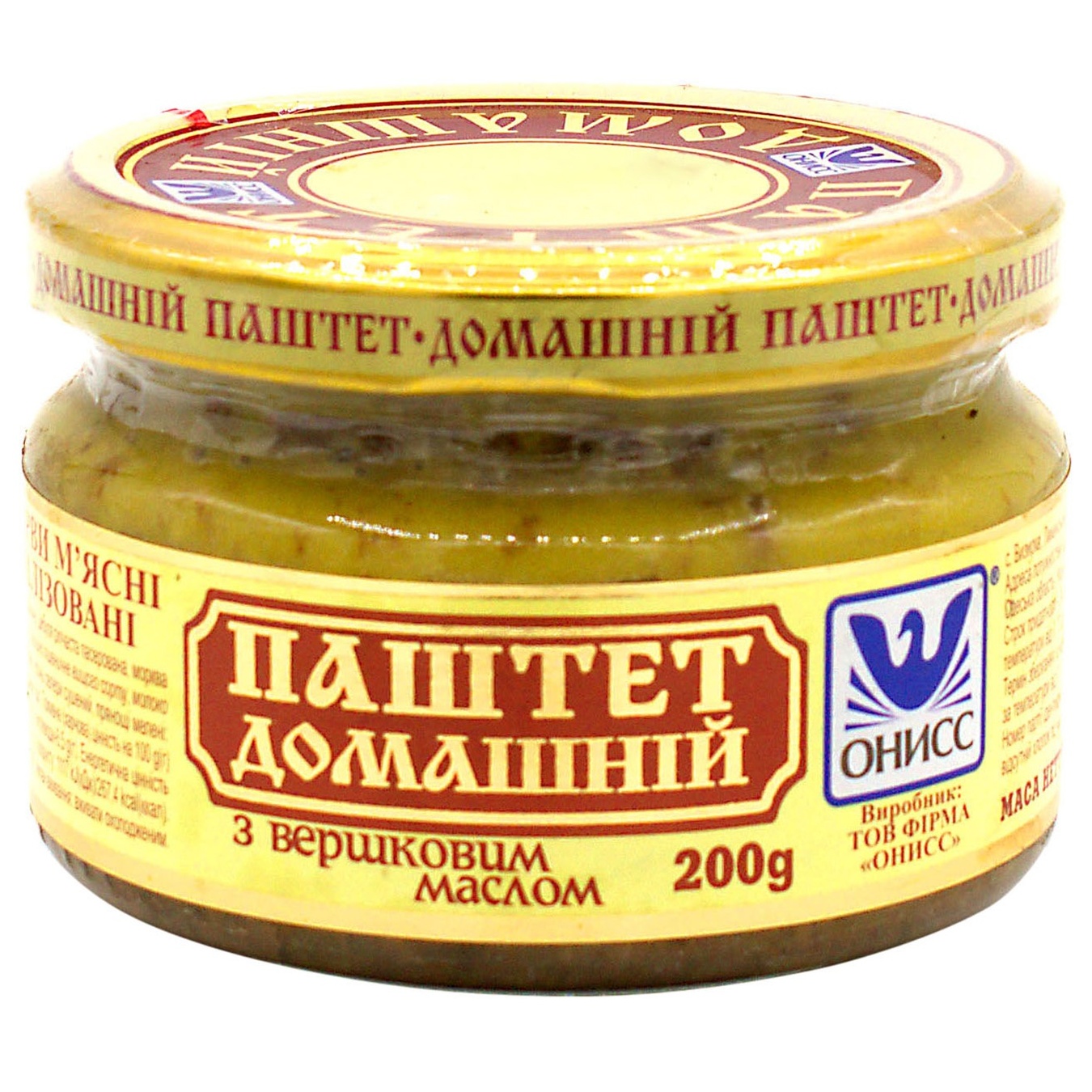 

Паштет Онисс Домашний со сливочным маслом 200г