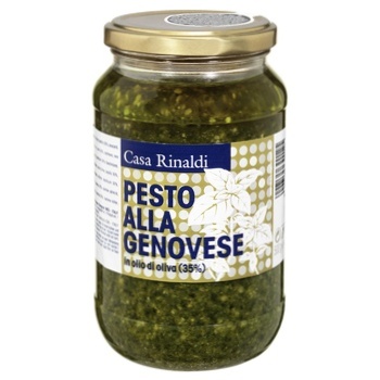 Крем-паста Casa Rinaldi Pesto alla Genovese у оливковій олії 500г - купити, ціни на МегаМаркет - фото 1