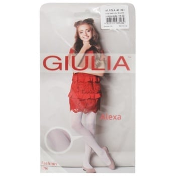 Колготы Giulia Alexa 40Den детские р.116-122 Bianco - купить, цены на ЕКО Маркет - фото 1